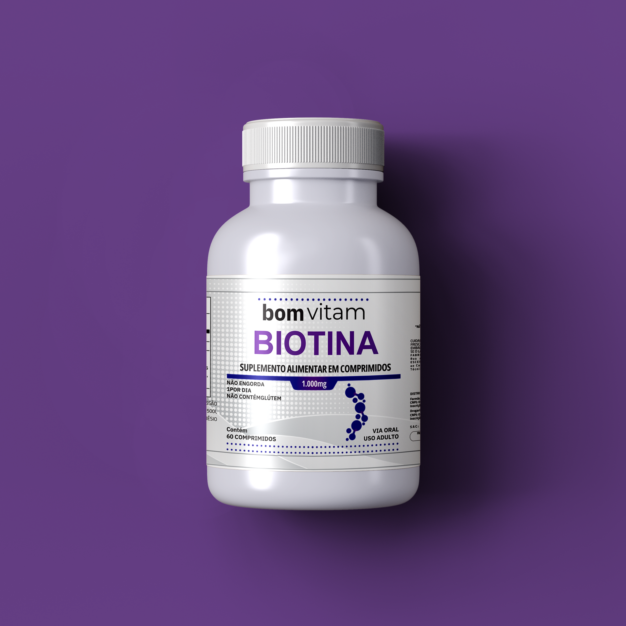 BOMVITAM BIOTINA 60 COMPRIMIDOS