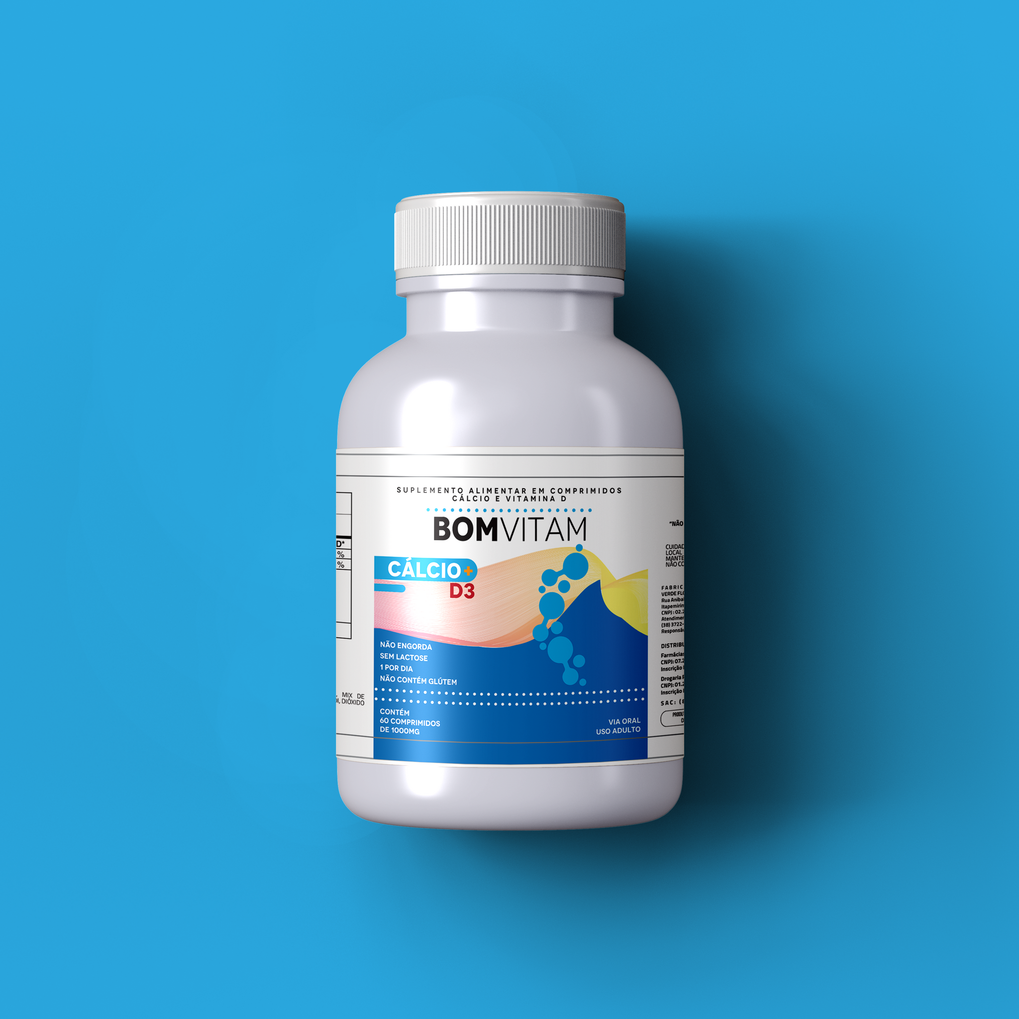 BOMVITAM CALCIO D3 60 COMPRIMIDOS